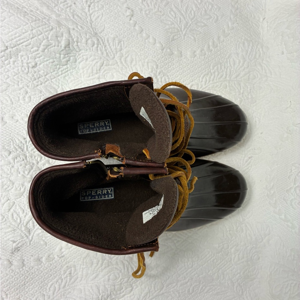 Sperry Black and Brown Duck Boots - Picture 11 of 16